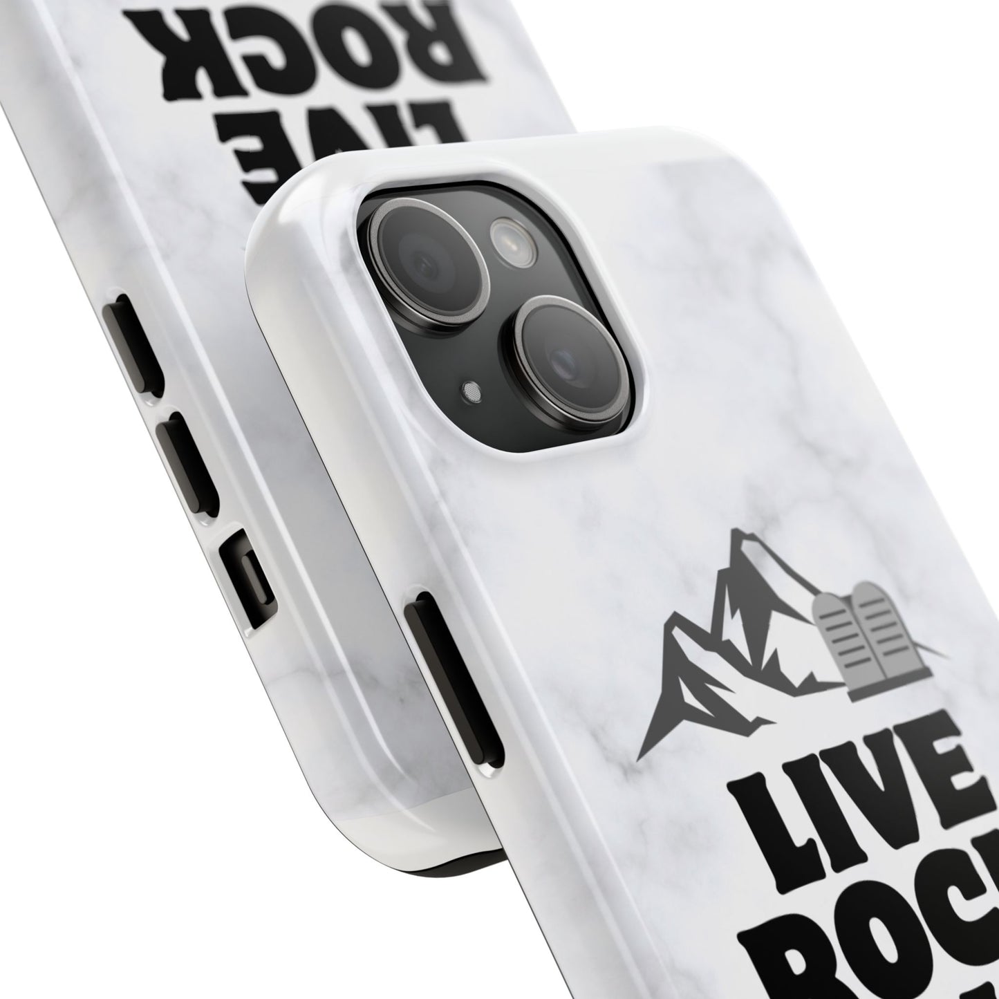"Live Rock Solid" Inspirational Phone Case - Durable Phone Cover, Gift for Family and Friends, Unique Phone Accessory