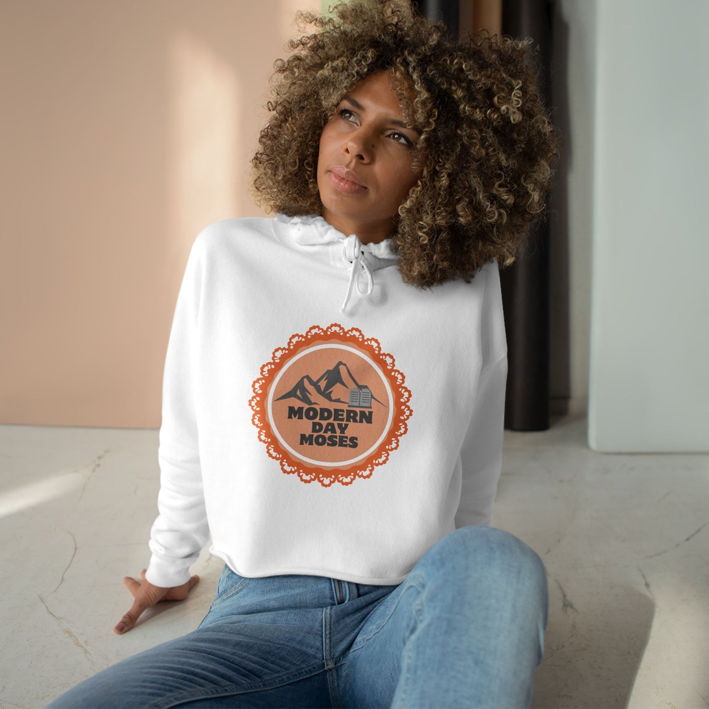 Faith-Based Crop Hoodie for Stylish Women by Modern Day Moses