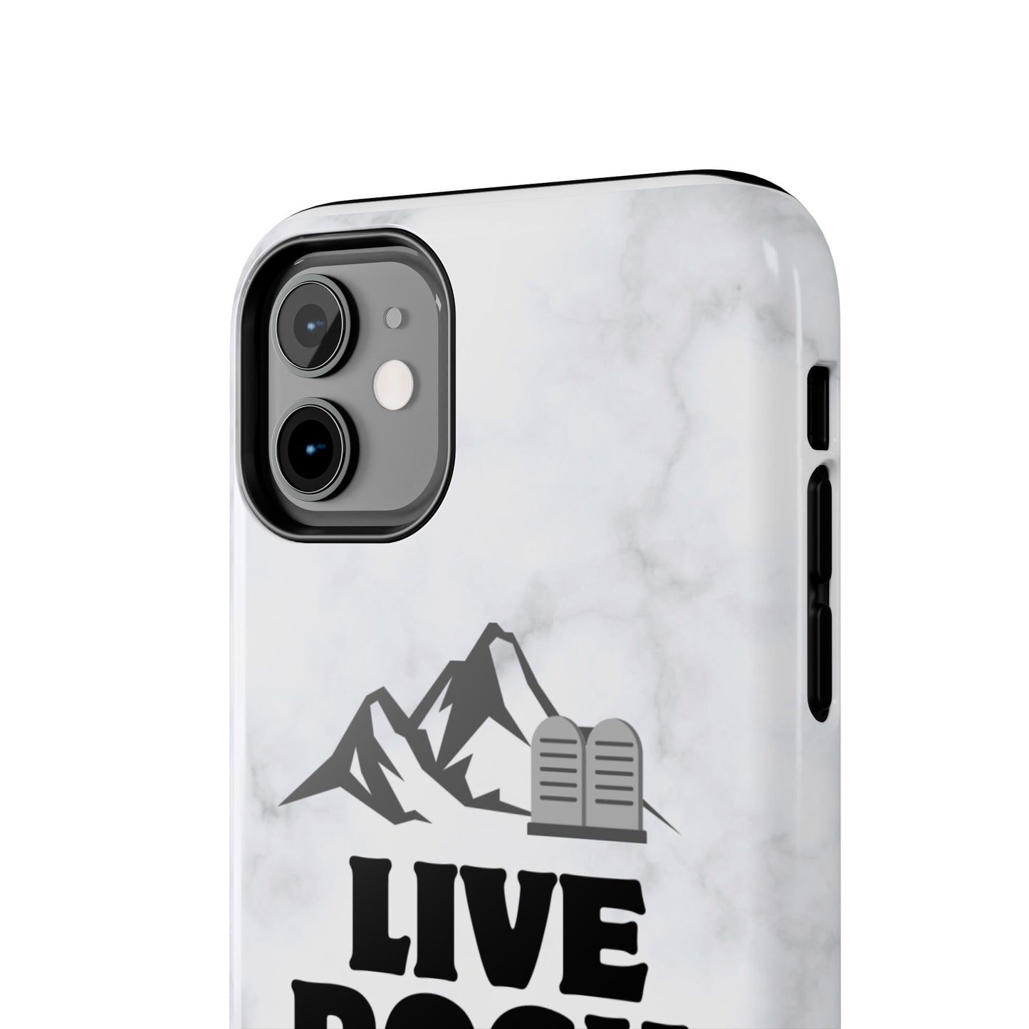 "Live Rock Solid" Inspirational Phone Case - Durable Phone Cover, Gift for Family and Friends, Unique Phone Accessory