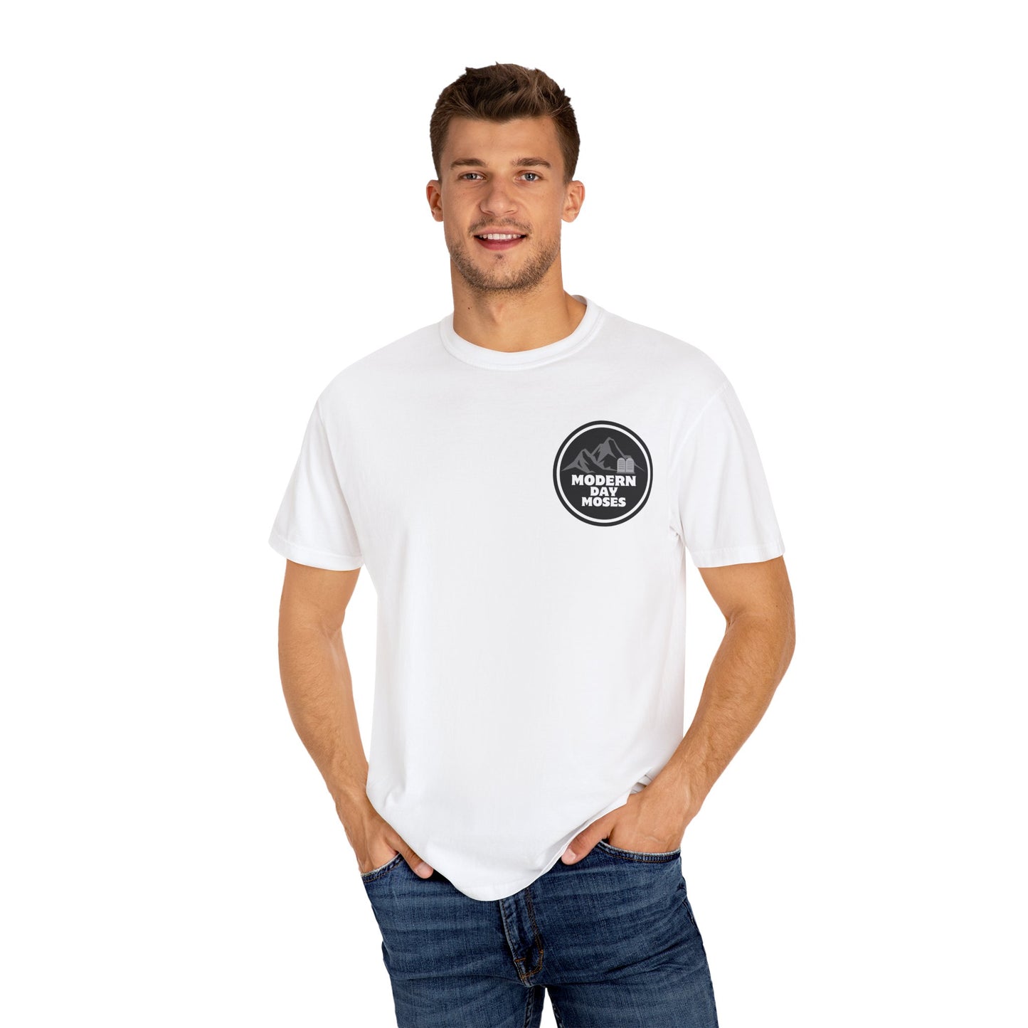 Stylish Men's Faith-Based T-Shirt from Modern Day Moses - Affirm and Promote the Ten Commandments Lifestyle