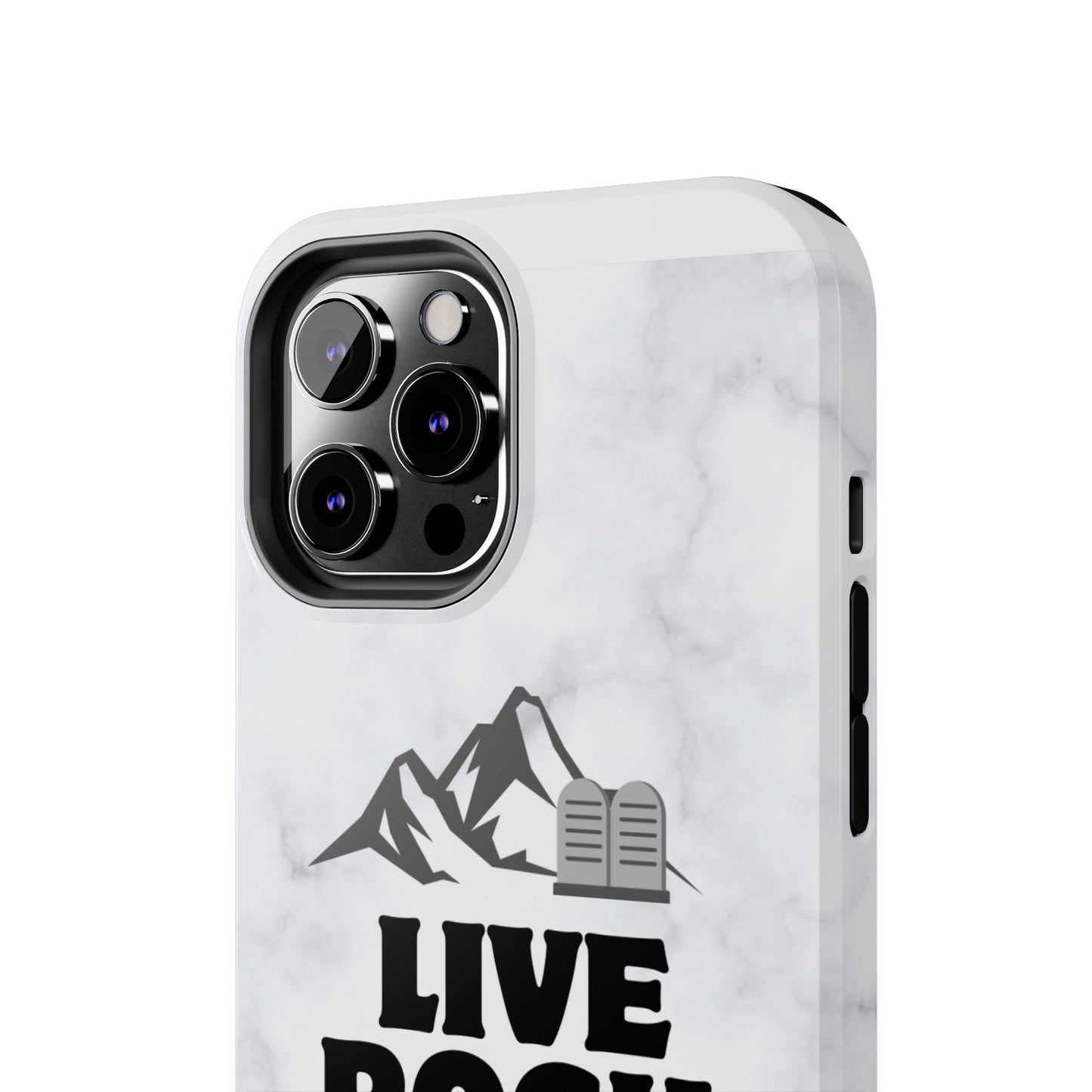 "Live Rock Solid" Inspirational Phone Case - Durable Phone Cover, Gift for Family and Friends, Unique Phone Accessory