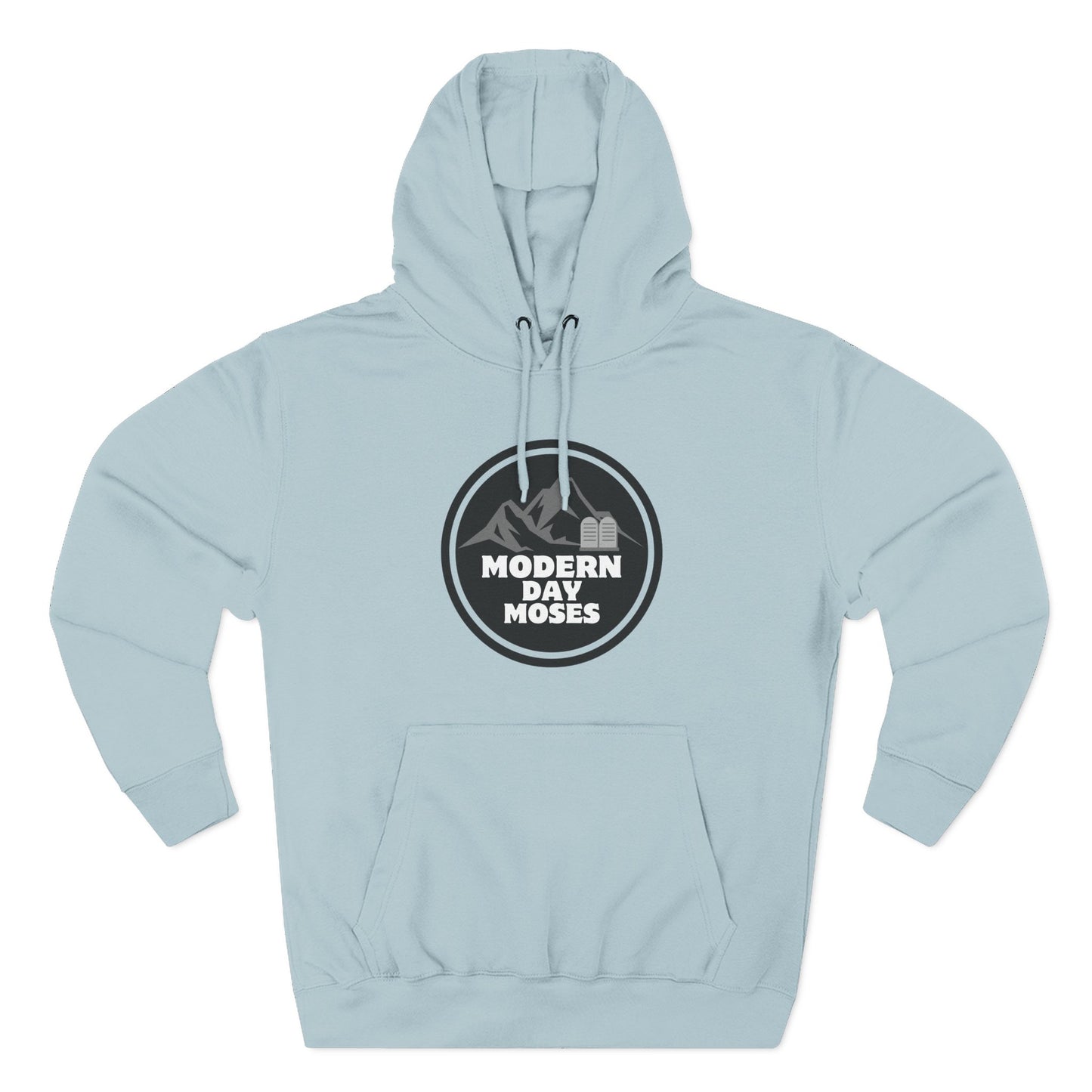 Men's Inspirational Fleece Hoodie from Modern Day Moses featuring the Ten Commandments
