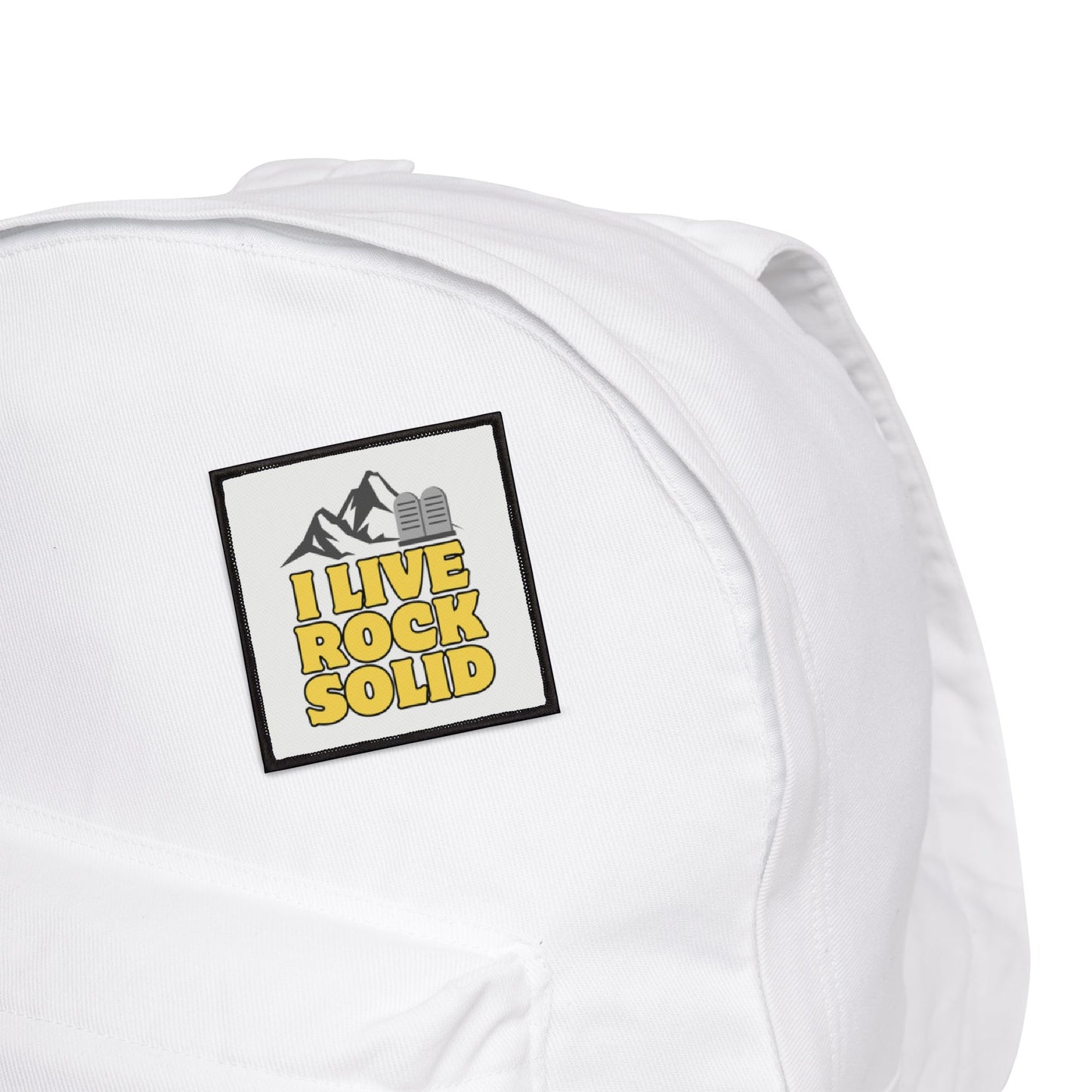 "I Live Rock Solid" Iron-On Patches | Fashion Accessory | Scouting Badge for Kids