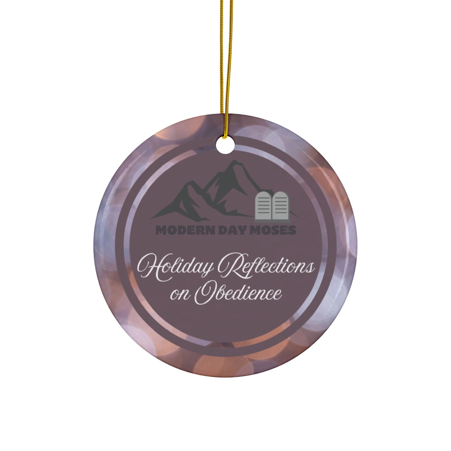 "Reflections on Obedience - St. Joseph" Inspirational Ceramic Christmas Ornament