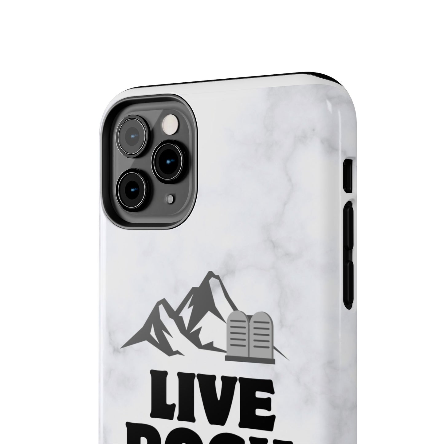 "Live Rock Solid" Inspirational Phone Case - Durable Phone Cover, Gift for Family and Friends, Unique Phone Accessory