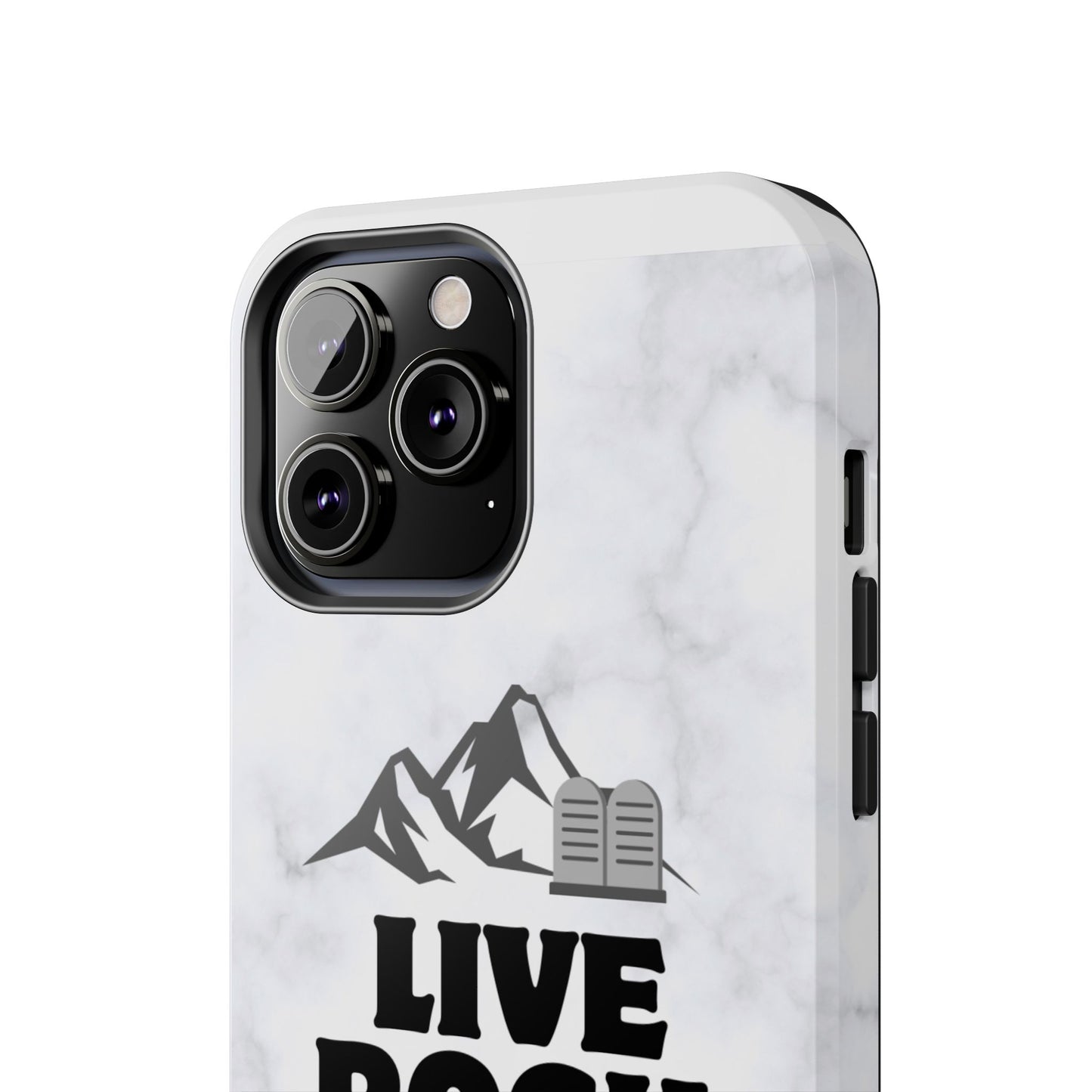 "Live Rock Solid" Inspirational Phone Case - Durable Phone Cover, Gift for Family and Friends, Unique Phone Accessory