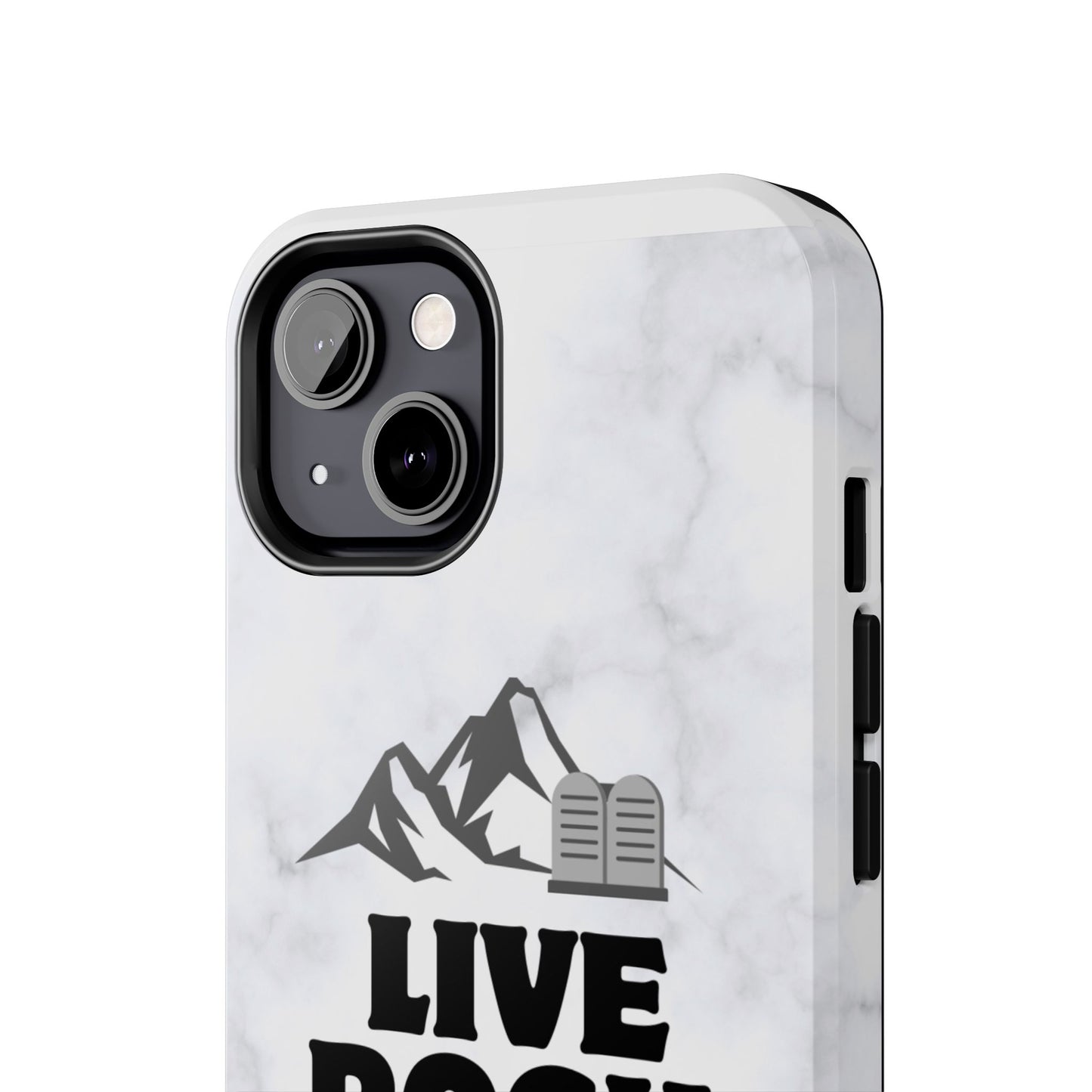 "Live Rock Solid" Inspirational Phone Case - Durable Phone Cover, Gift for Family and Friends, Unique Phone Accessory