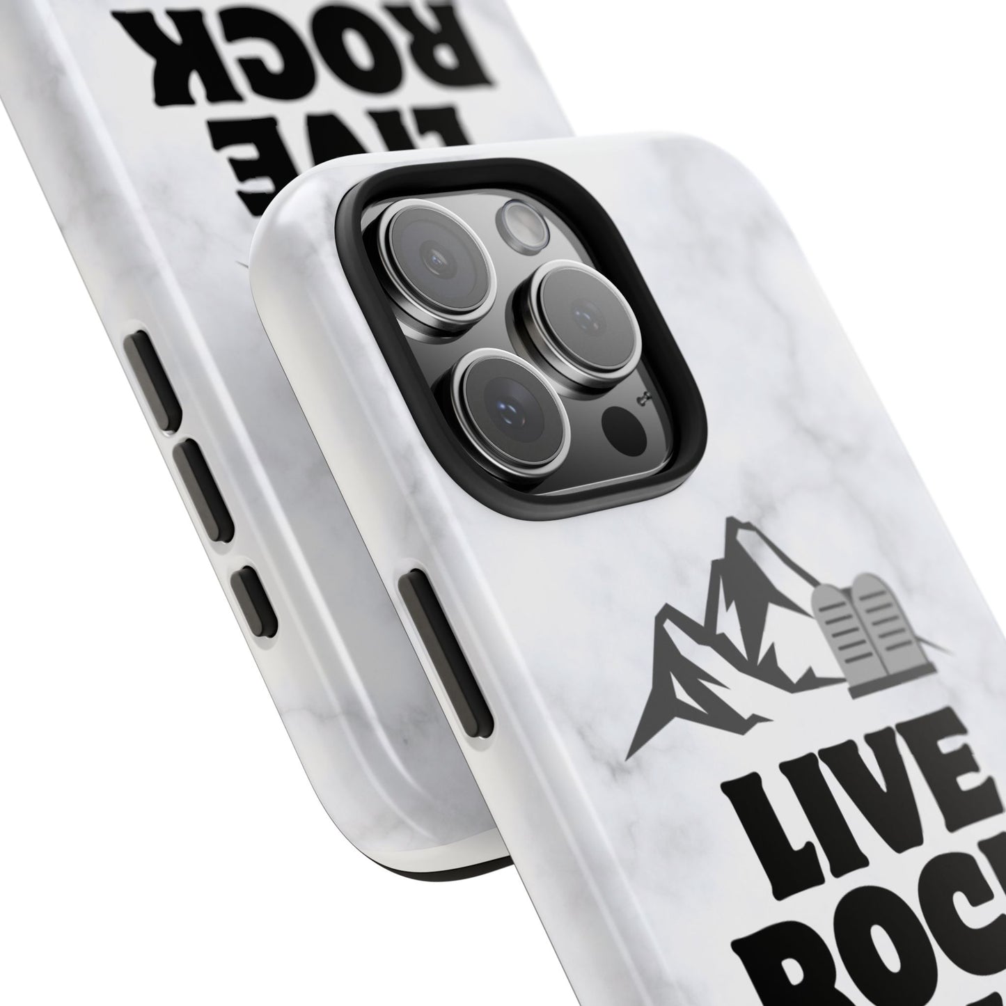 "Live Rock Solid" Inspirational Phone Case - Durable Phone Cover, Gift for Family and Friends, Unique Phone Accessory