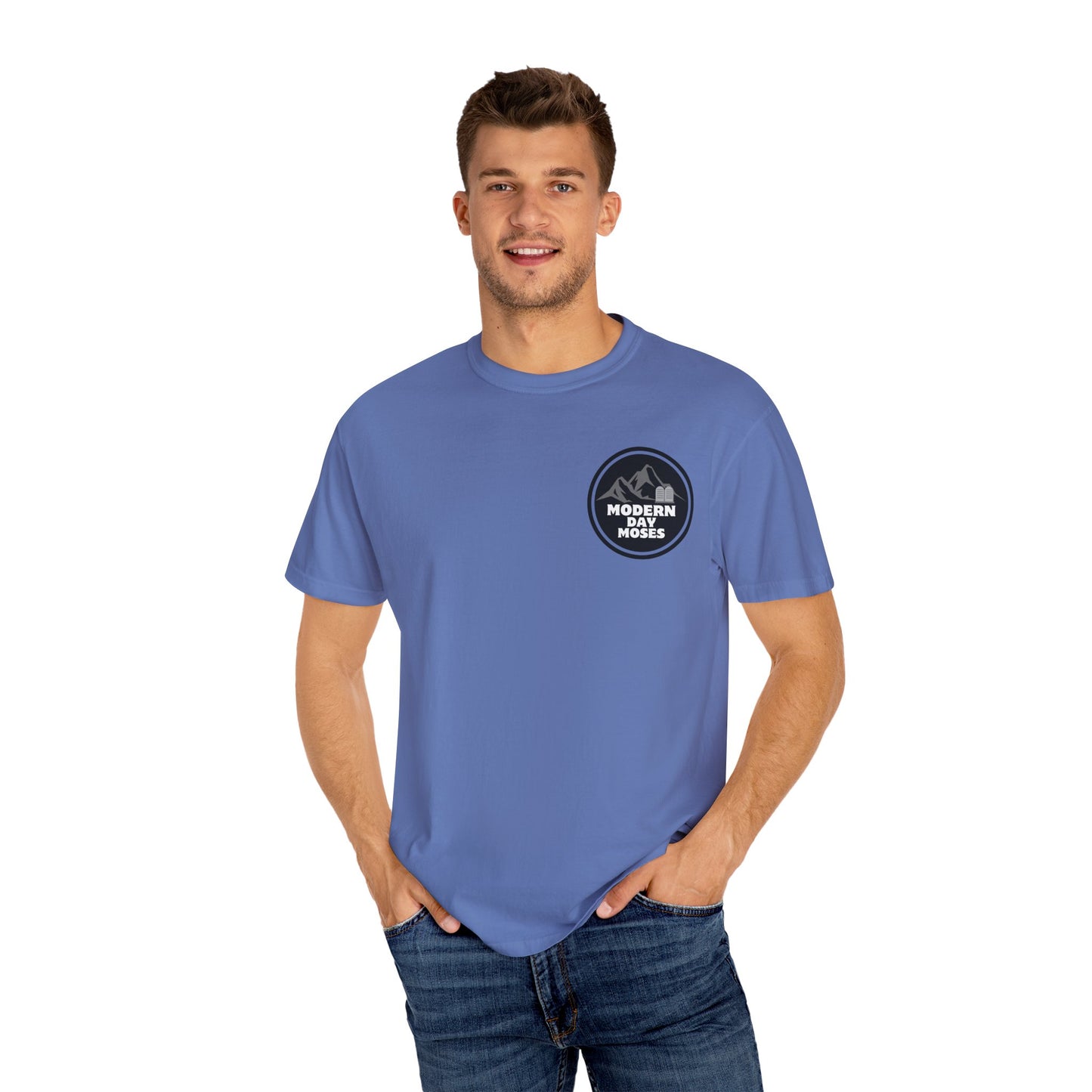 Stylish Men's Faith-Based T-Shirt from Modern Day Moses - Affirm and Promote the Ten Commandments Lifestyle