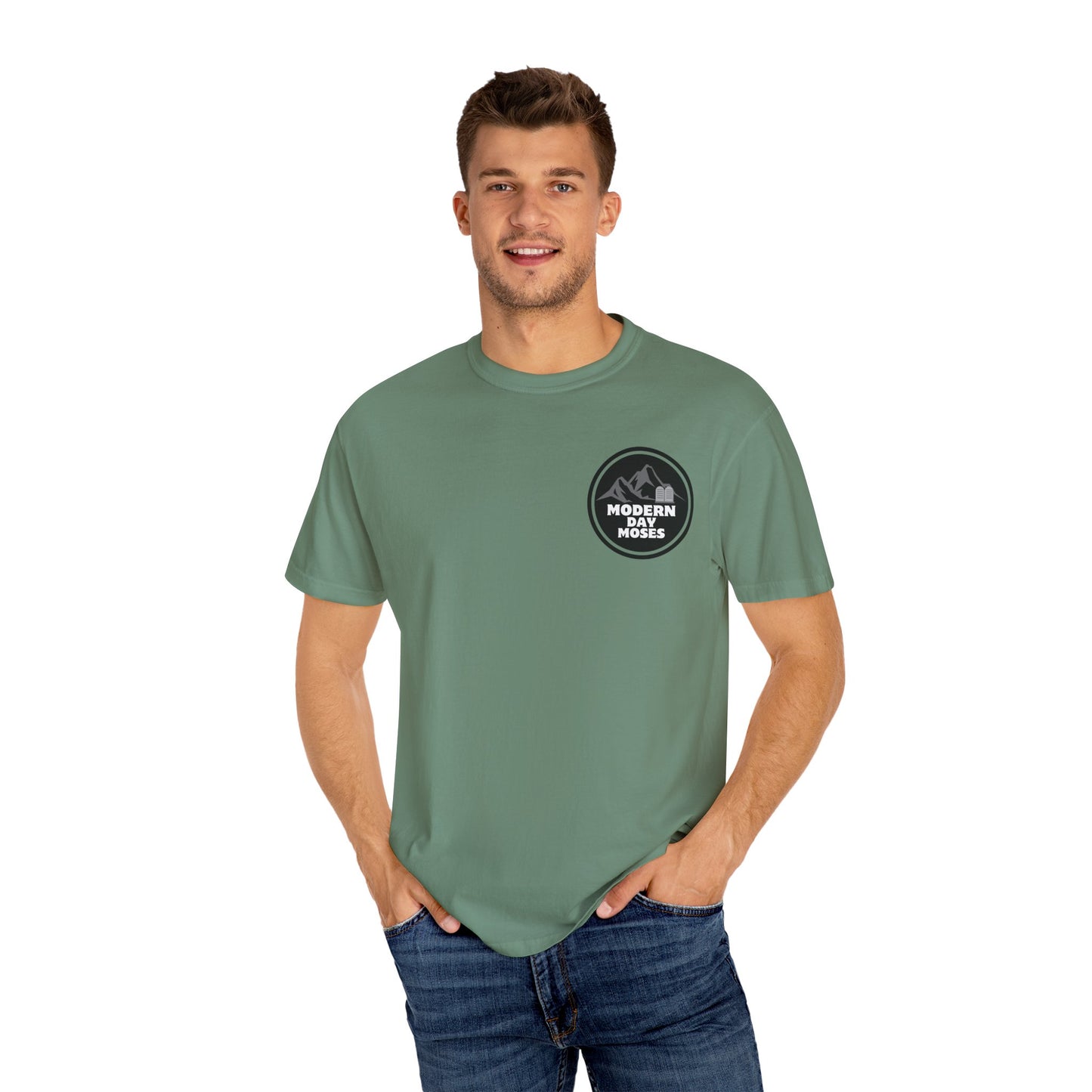 Stylish Men's Faith-Based T-Shirt from Modern Day Moses - Affirm and Promote the Ten Commandments Lifestyle