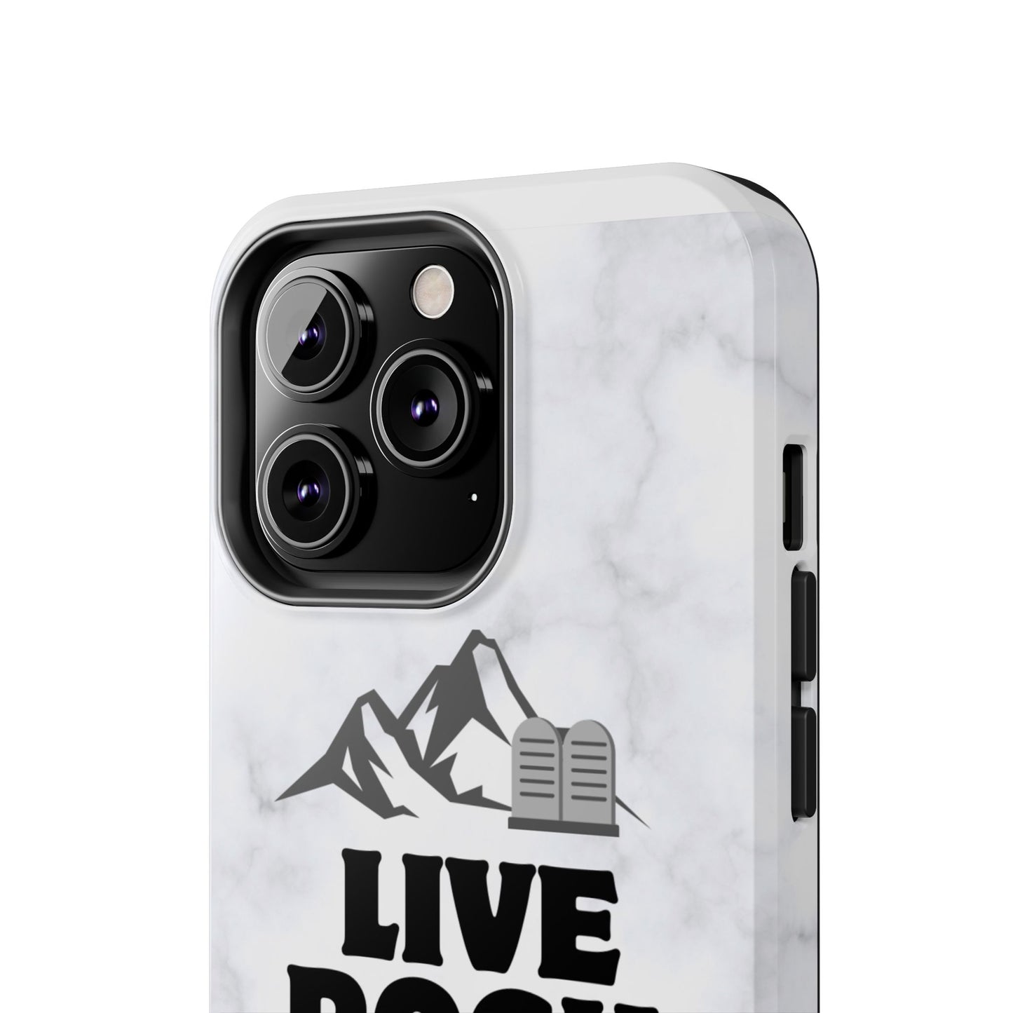 "Live Rock Solid" Inspirational Phone Case - Durable Phone Cover, Gift for Family and Friends, Unique Phone Accessory