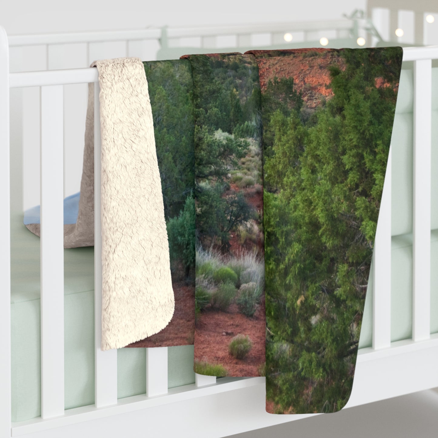 Sedona Red Rock Sherpa Blanket — St. Ignatius of Loyola Quote Inspirational Fleece Throw