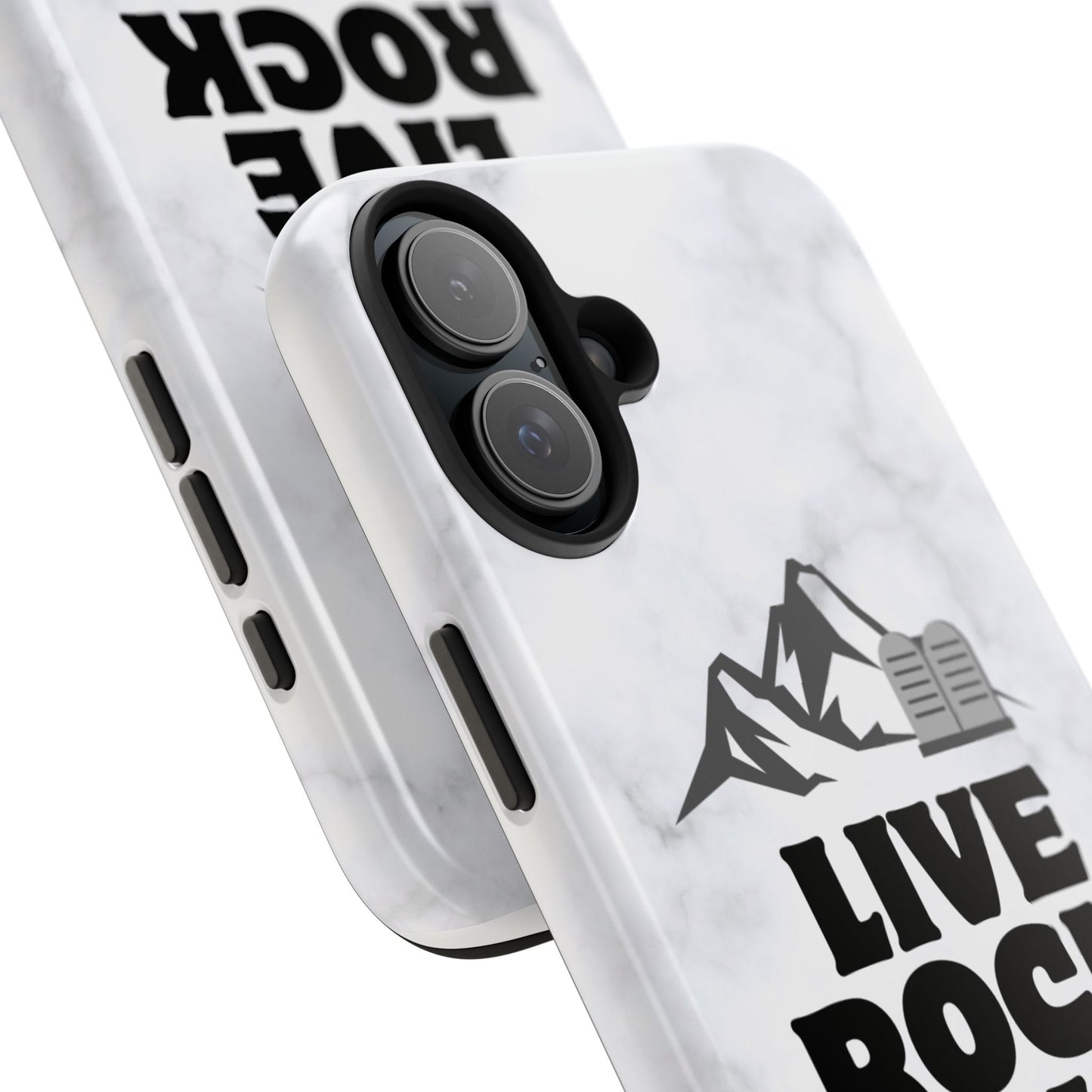 "Live Rock Solid" Inspirational Phone Case - Durable Phone Cover, Gift for Family and Friends, Unique Phone Accessory