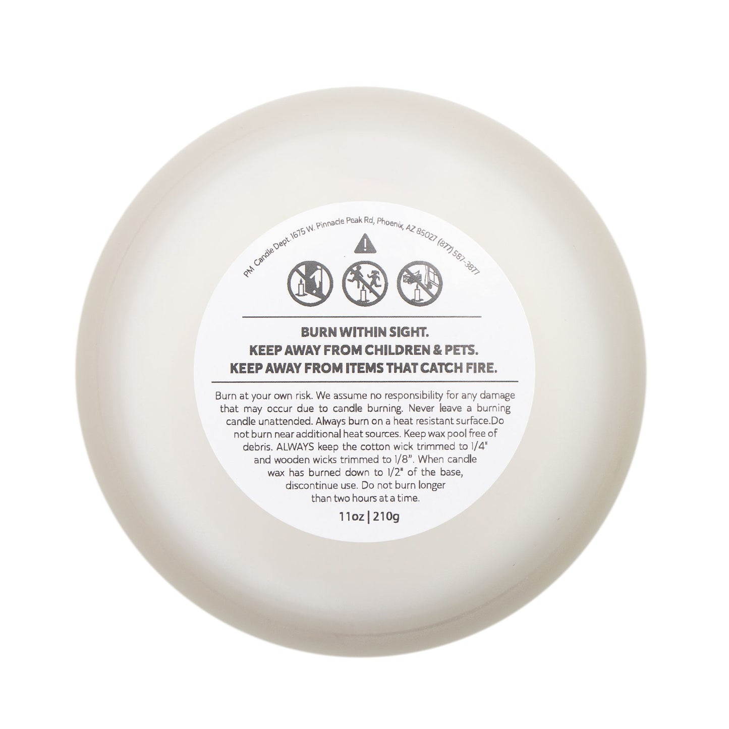 "Reflections on Obedience - Jesus" Frosted Glass Candle for Christmas and the Holidays