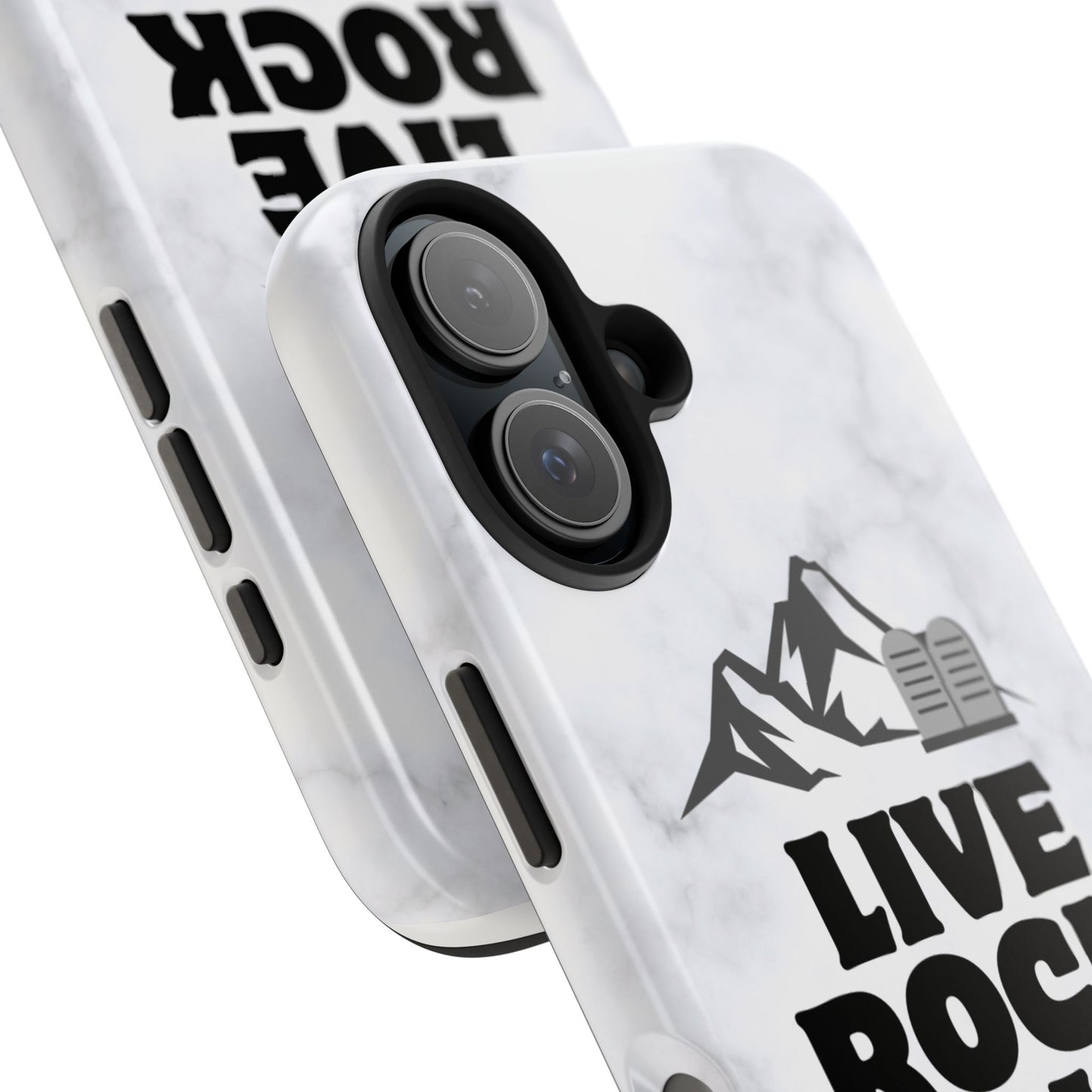 "Live Rock Solid" Inspirational Phone Case - Durable Phone Cover, Gift for Family and Friends, Unique Phone Accessory