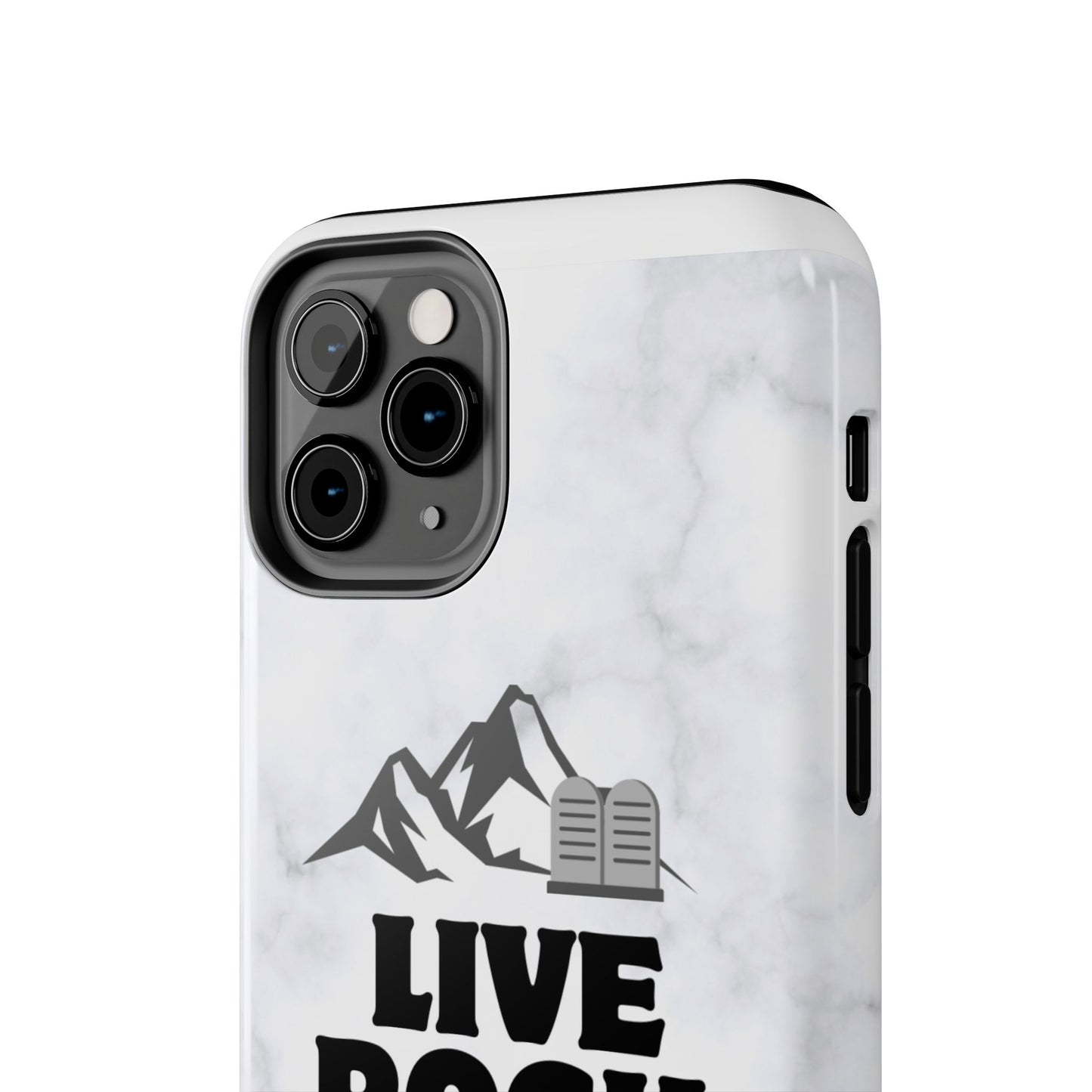 "Live Rock Solid" Inspirational Phone Case - Durable Phone Cover, Gift for Family and Friends, Unique Phone Accessory
