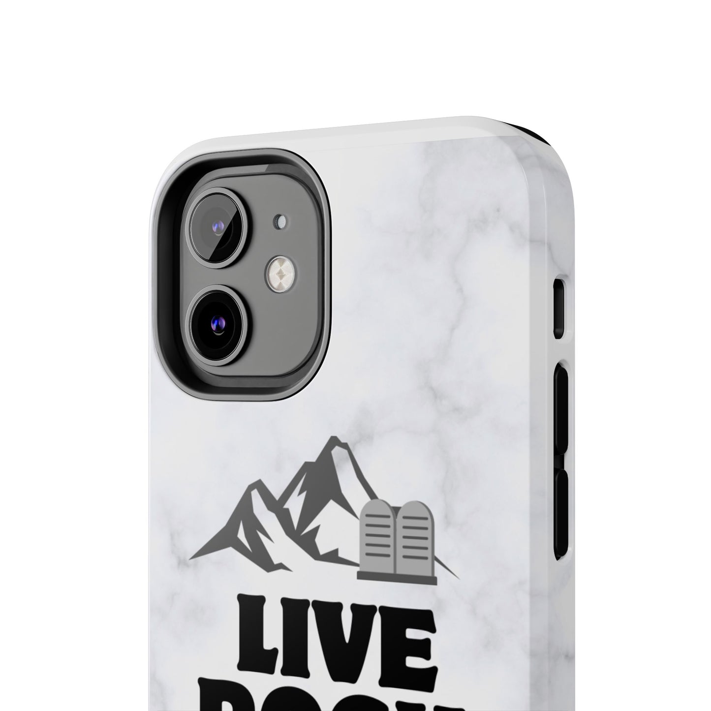 "Live Rock Solid" Inspirational Phone Case - Durable Phone Cover, Gift for Family and Friends, Unique Phone Accessory