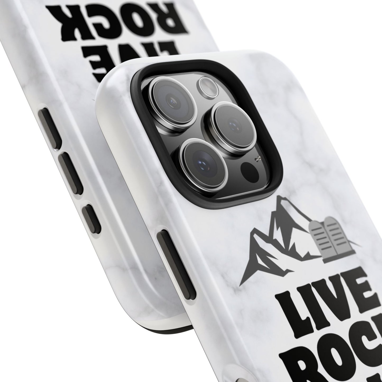 "Live Rock Solid" Inspirational Phone Case - Durable Phone Cover, Gift for Family and Friends, Unique Phone Accessory
