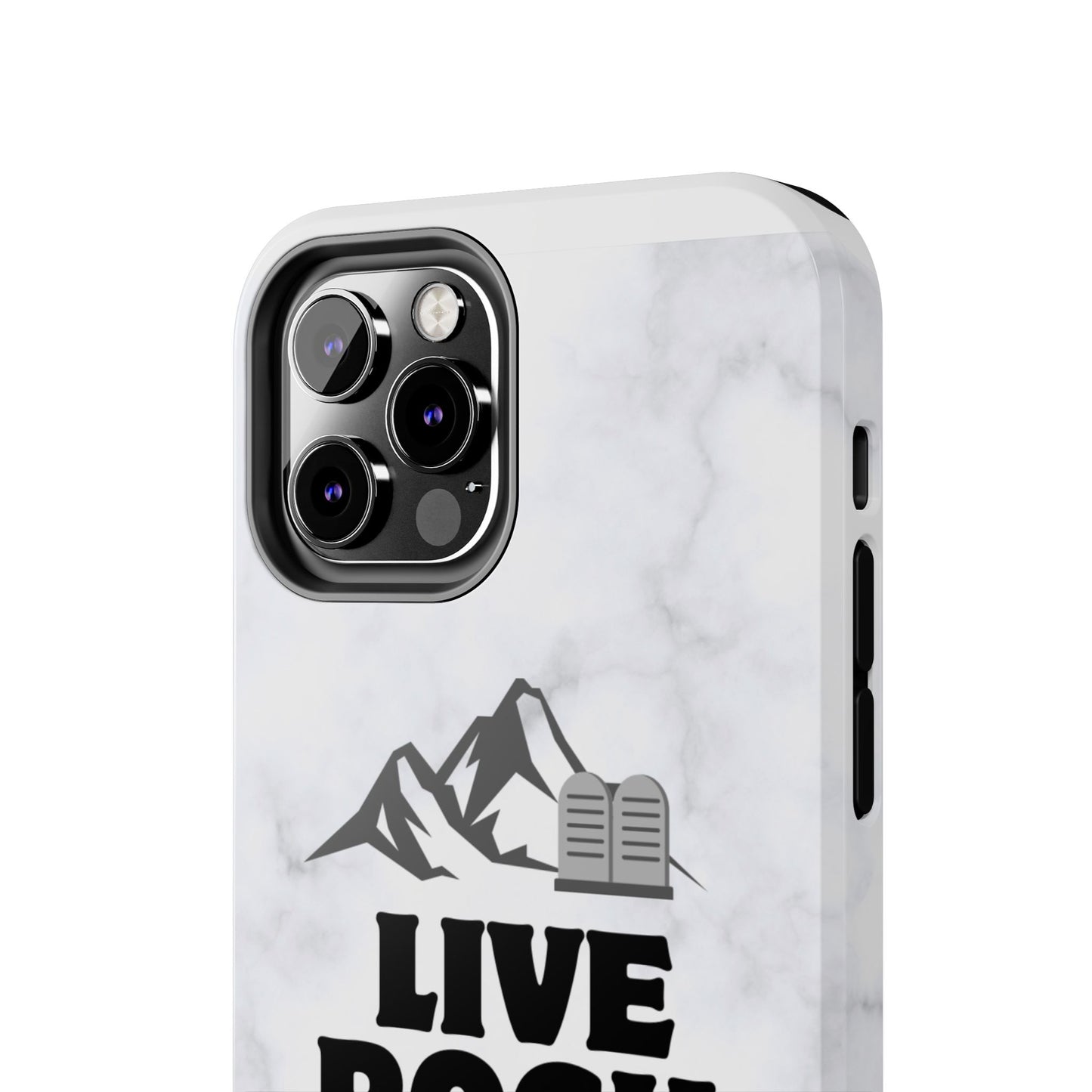 "Live Rock Solid" Inspirational Phone Case - Durable Phone Cover, Gift for Family and Friends, Unique Phone Accessory