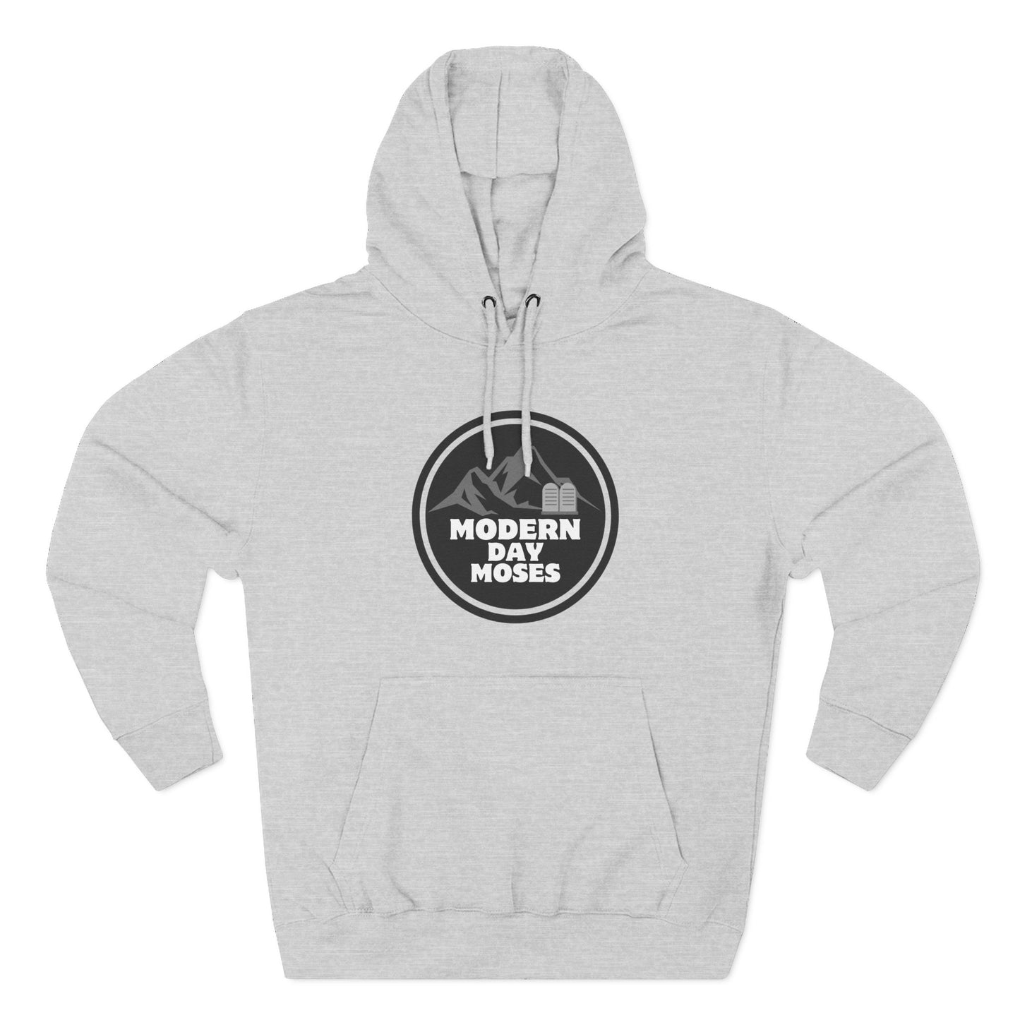 Men's Inspirational Fleece Hoodie from Modern Day Moses featuring the Ten Commandments