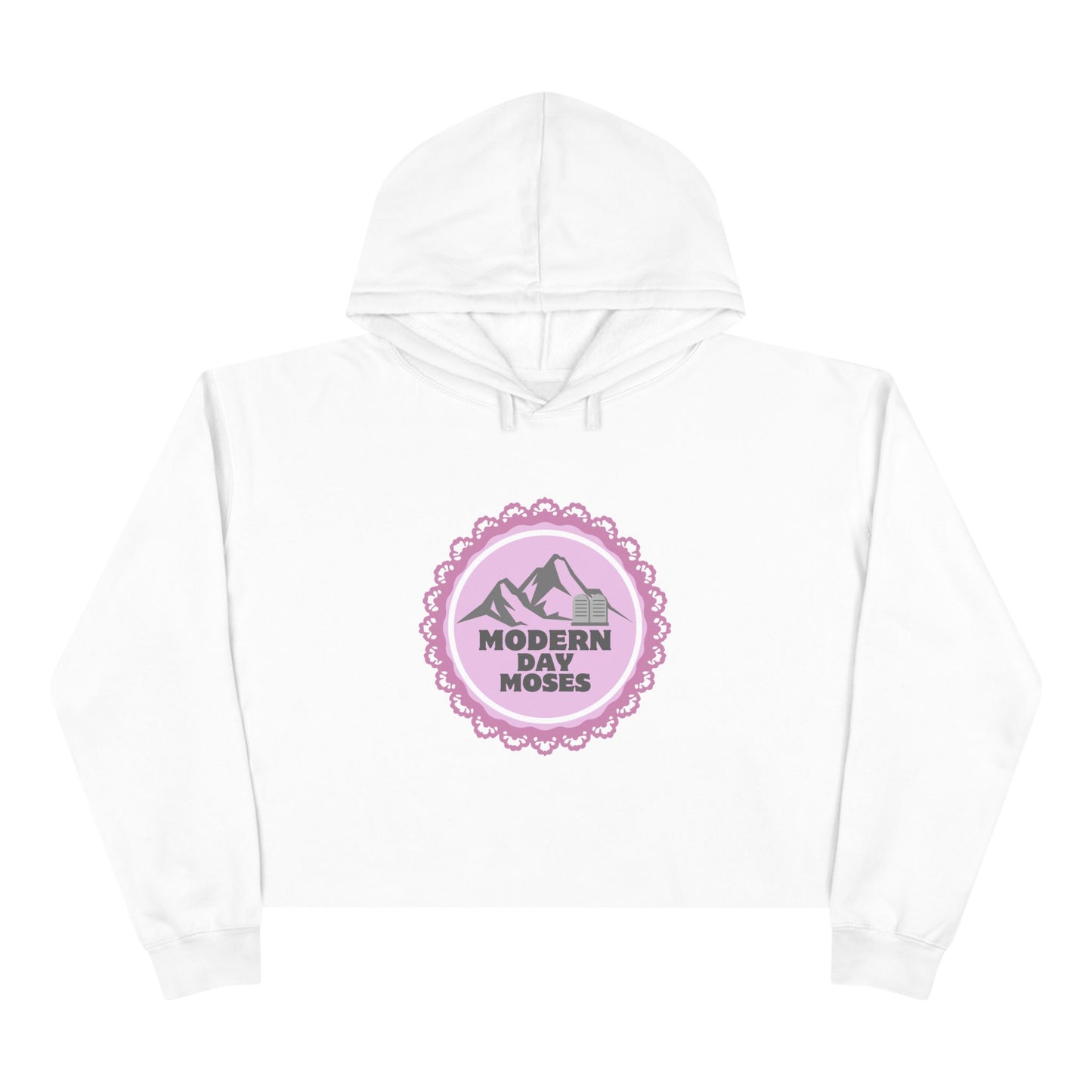 Stylish Crop Hoodie for with Inspirational Message