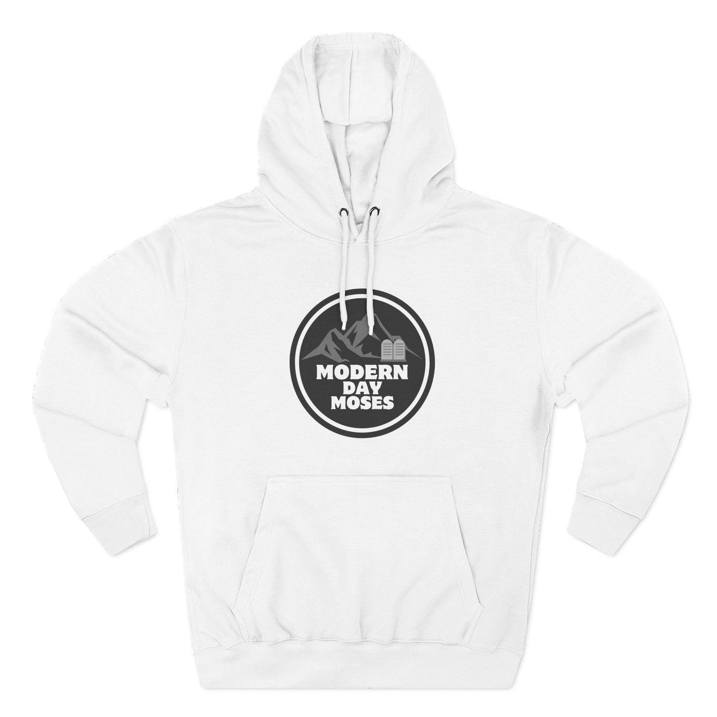 Men's Inspirational Fleece Hoodie from Modern Day Moses featuring the Ten Commandments