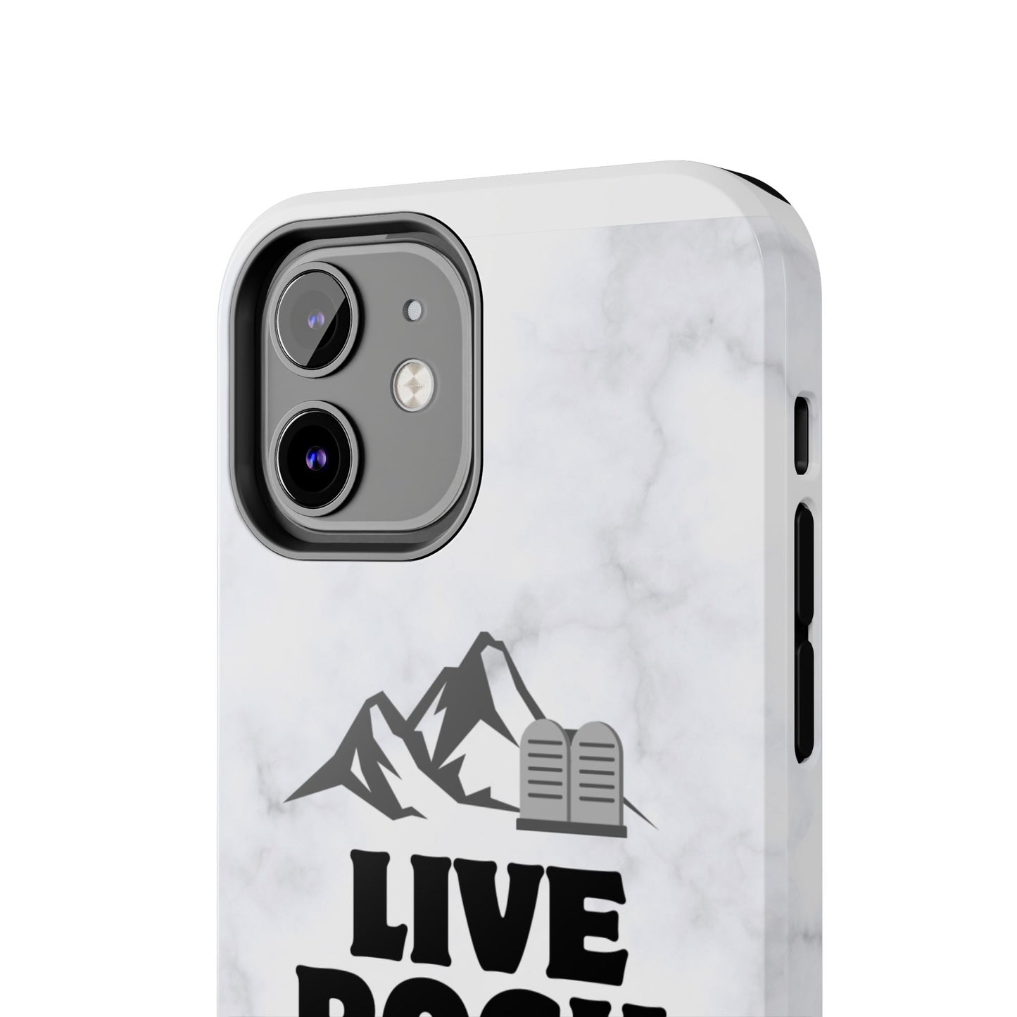 "Live Rock Solid" Inspirational Phone Case - Durable Phone Cover, Gift for Family and Friends, Unique Phone Accessory