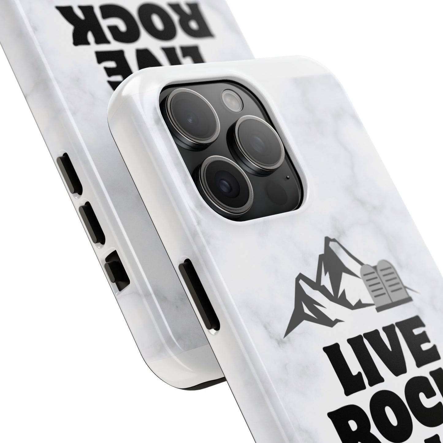 "Live Rock Solid" Inspirational Phone Case - Durable Phone Cover, Gift for Family and Friends, Unique Phone Accessory