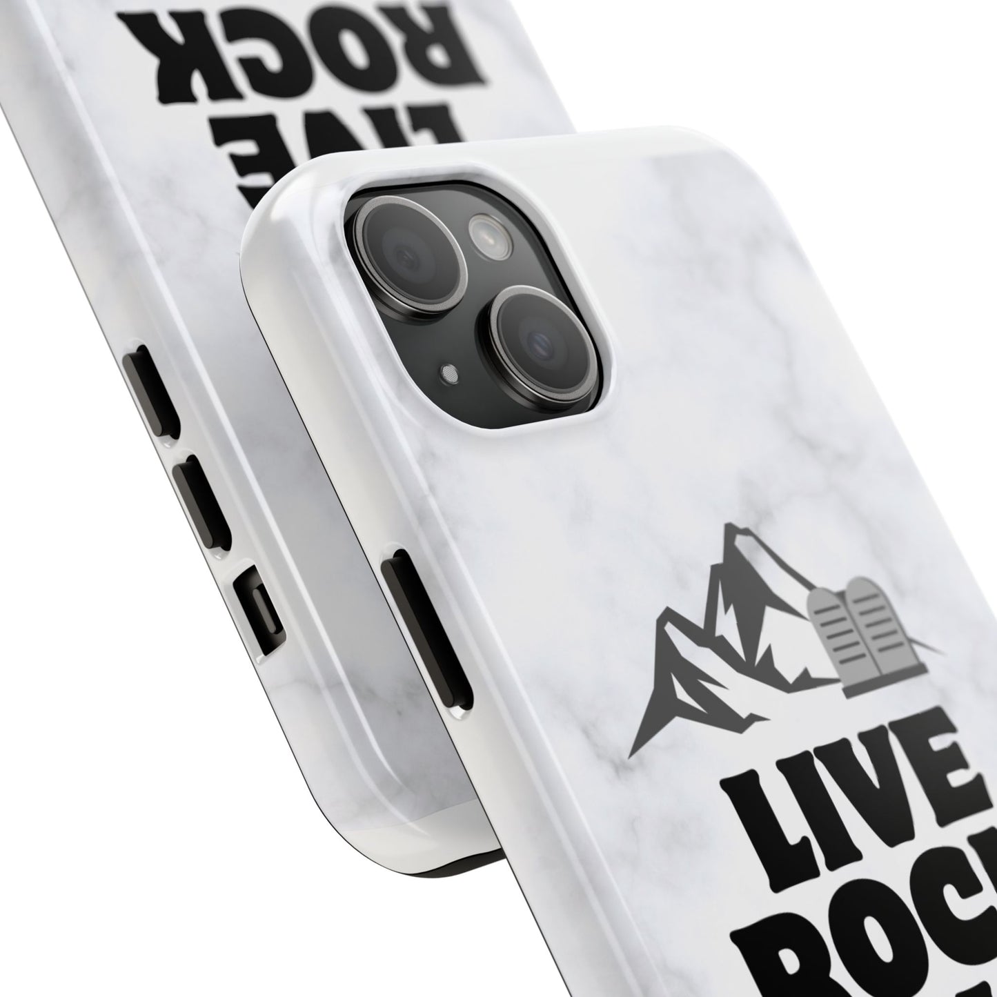 "Live Rock Solid" Inspirational Phone Case - Durable Phone Cover, Gift for Family and Friends, Unique Phone Accessory