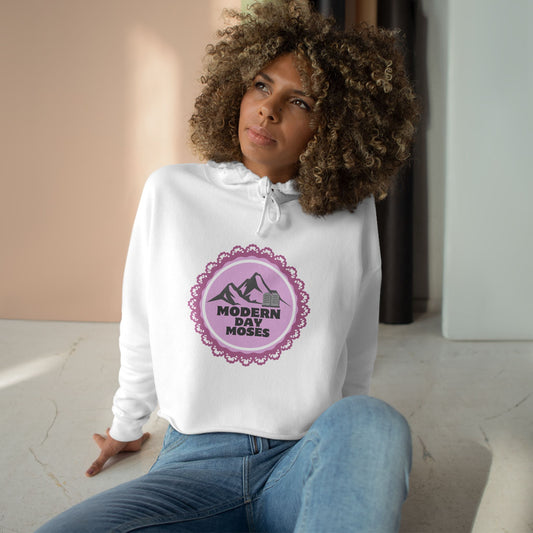 Stylish Crop Hoodie for with Inspirational Message
