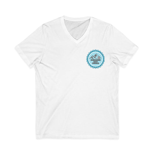 Ladies' "Live Rock Solid" V-Neck Tee from Modern Day Moses - Casual Inspirational Graphic T-Shirt, Motivational Apparel