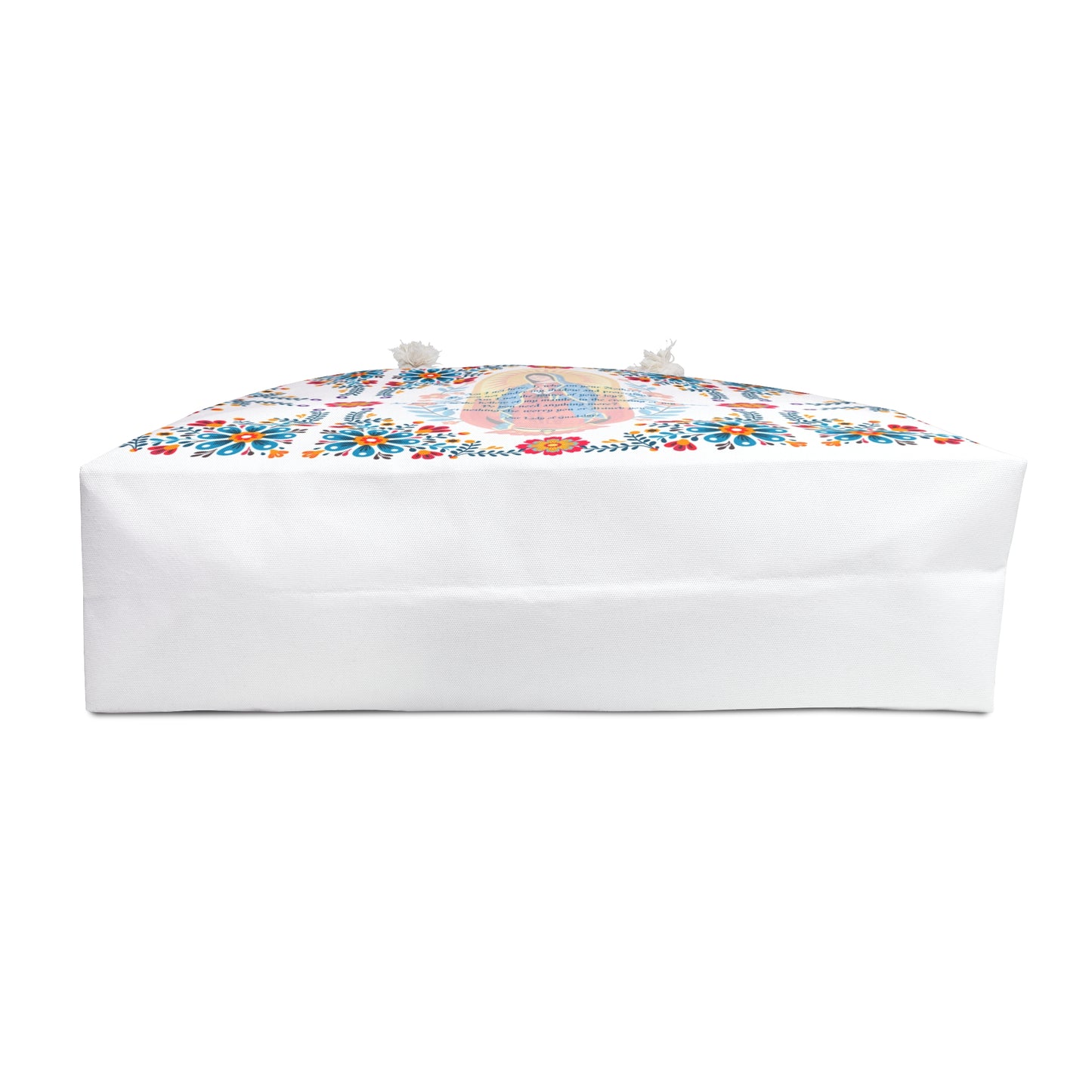 Our Lady of Guadalupe Floral Weekender Bag – Mexican Folk Art Travel Tote