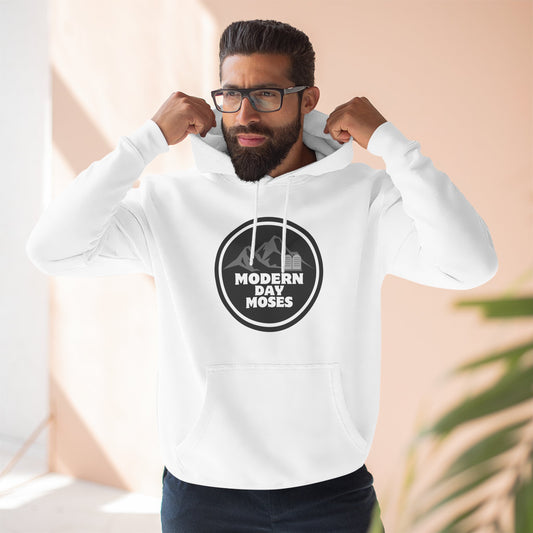 Men's Inspirational Fleece Hoodie from Modern Day Moses featuring the Ten Commandments