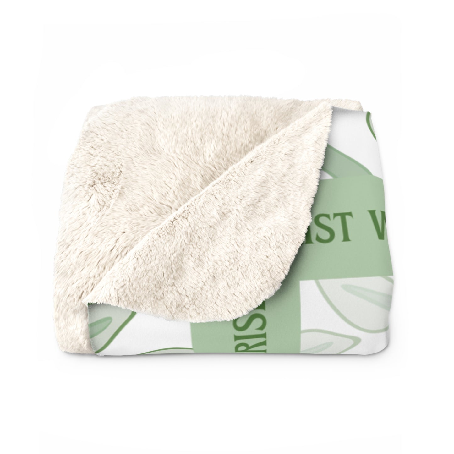 St. Patrick’s Breastplate Sherpa Blanket – Celtic Cross Christian Prayer Throw