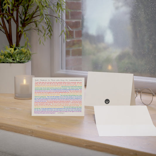 "Blessings for Obedience" Notecards (Blank Inside) -- Share Inspiration with Others!